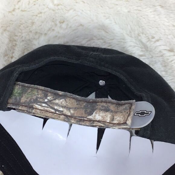 NEW Chevy Black and Camo print ball cap with Logo Script patch - Picture 11 of 11